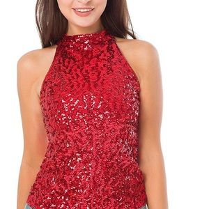 Sequin Halter top